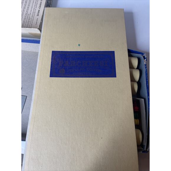 Vintage Parcheesi Gold Seal Edition 1959 Selchow & Righter co. Complete Set - Picture 9 of 12